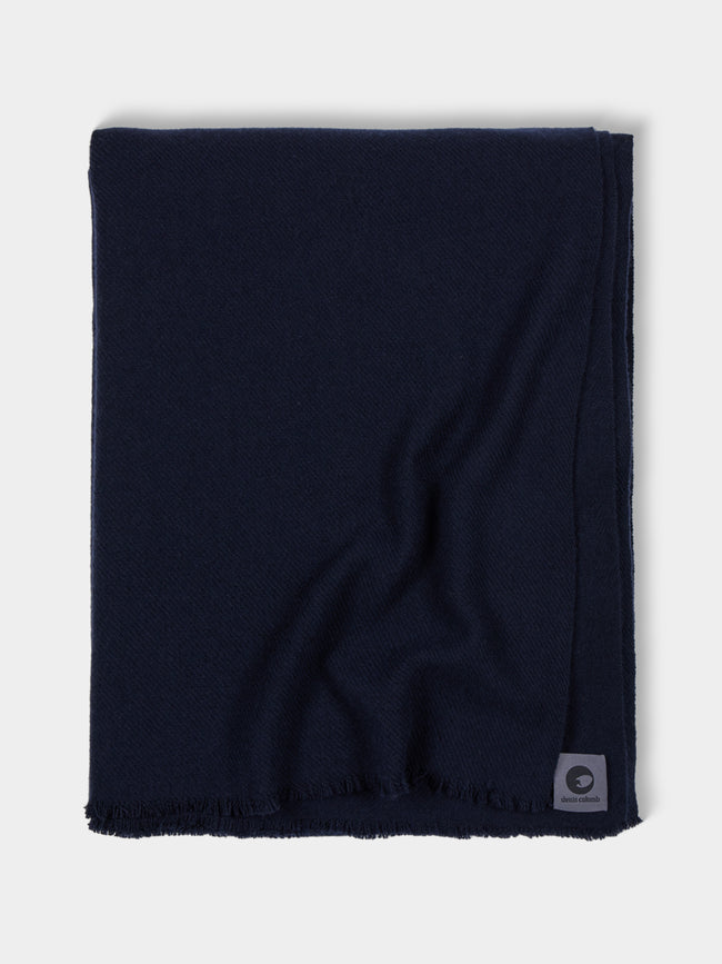 Denis Colomb - Cashmere Travel Blanket (78.5in/2m) - Navy - ABASK