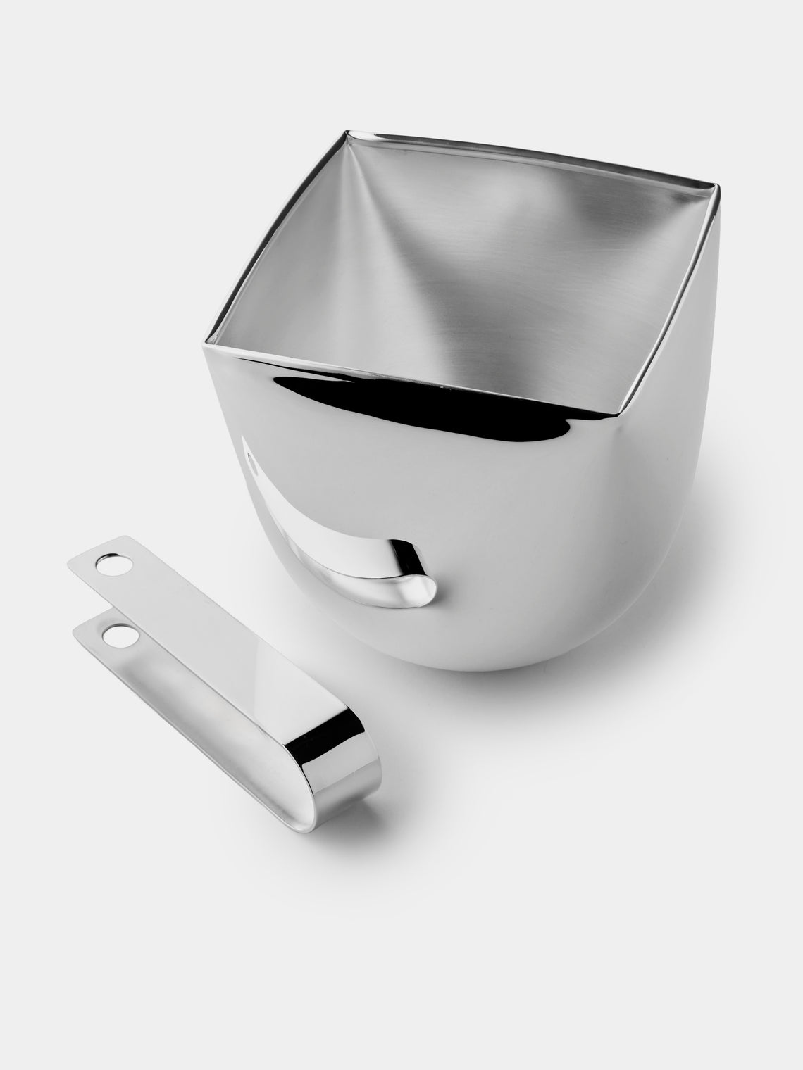 Pampaloni - Silver-Plated Ice Bucket with Tongs - Silver - ABASK - 