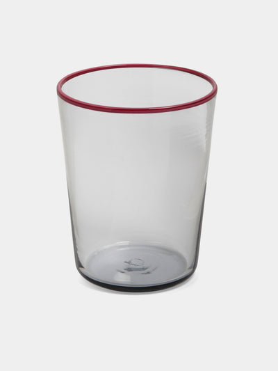 Giberto - Roi Hand-Blown Murano Glass Tumbler - Gray - ABASK - 