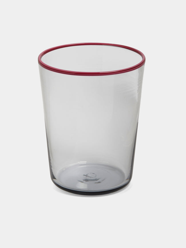 Giberto - Roi Hand-Blown Murano Glass Tumbler - Gray - ABASK - 