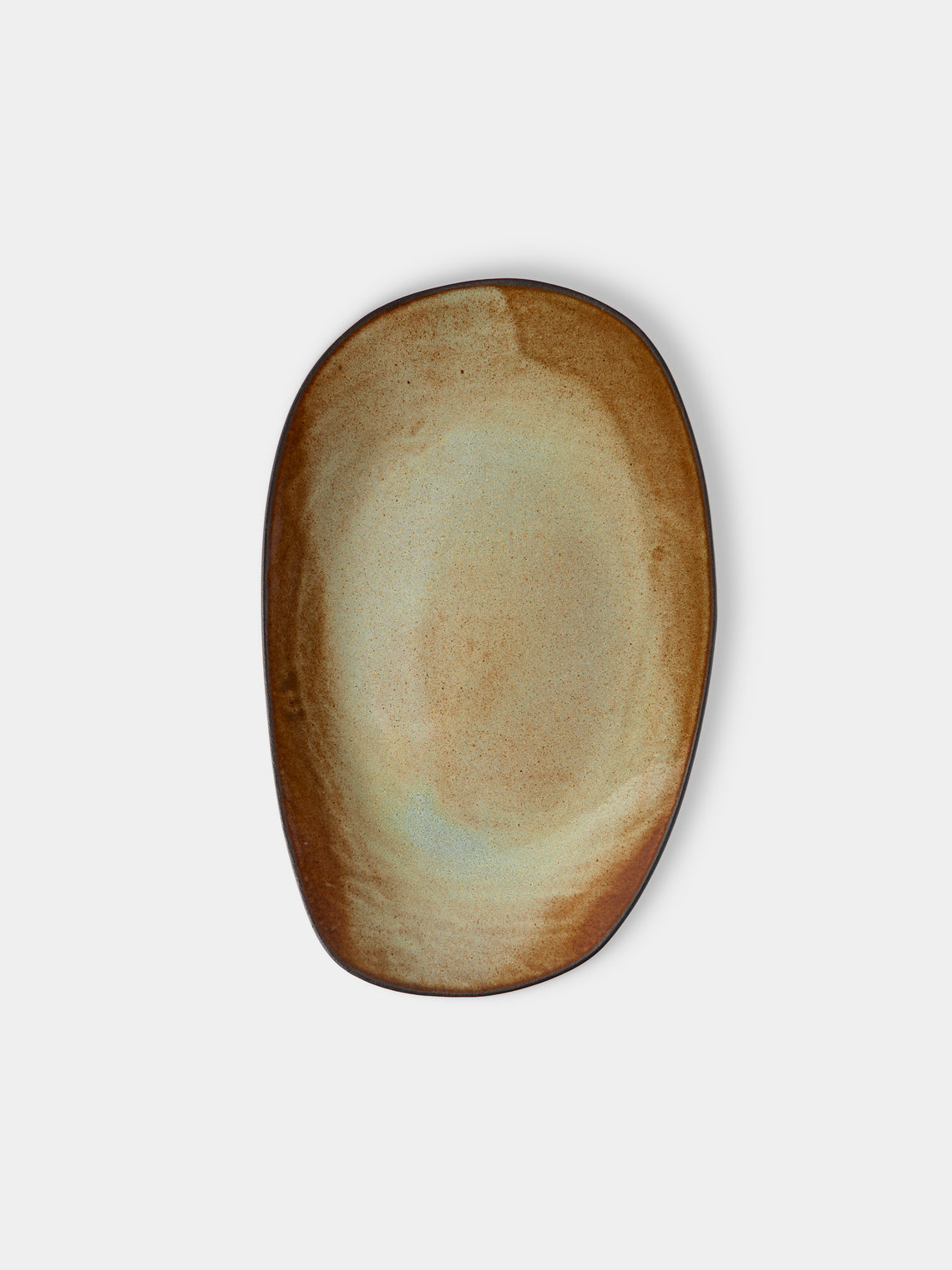 Hana Karim Studio - Hand-Built Stoneware Mixed Platters (Set of 3) - Green - ABASK