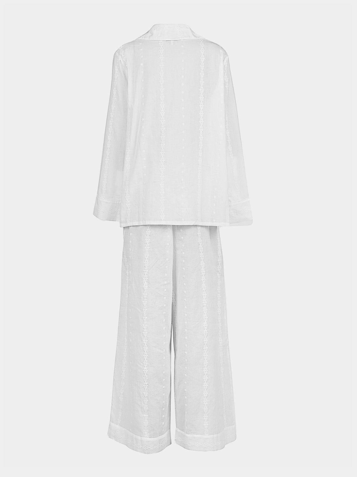 Thierry Colson - The Albertine Cotton Pajama Set - White - ABASK