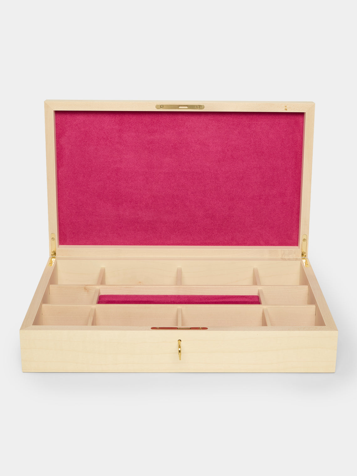 Kevin Stamper - Miro Wood Jewelry Box - Cream - ABASK