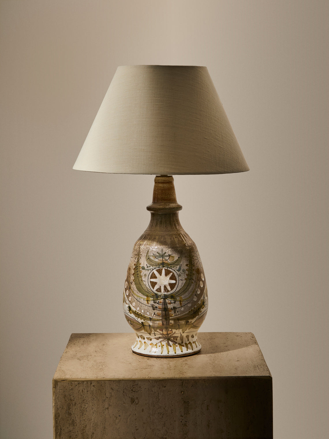 Antique and Vintage - 1970s French Ceramic Table Lamp - Multiple - ABASK