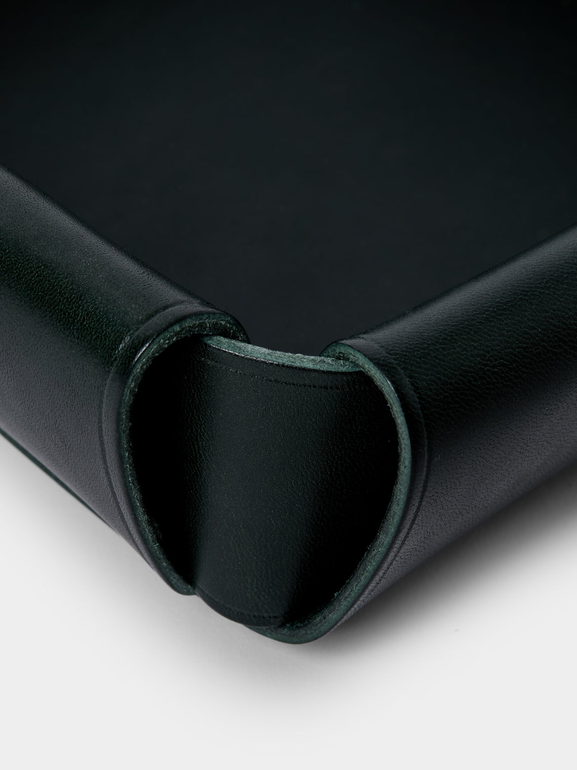 Otzi Studio - Assembly Leather Valet Tray (10in/26cm) - Green - ABASK