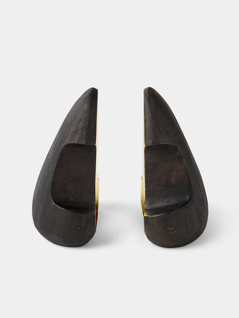 Carl Auböck - Cello Brass Bookends - Black - ABASK - 