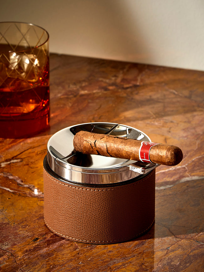 Giobagnara - Colorado Leather Ashtray - Brown - ABASK