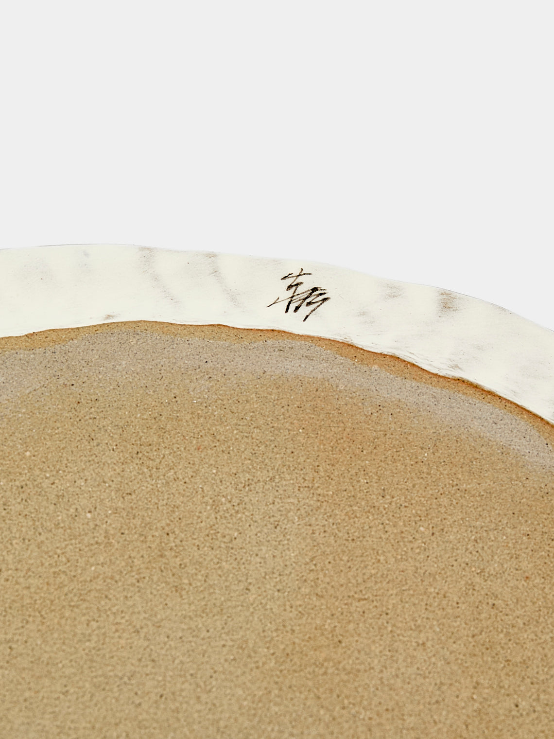 Yon Ho Kyung - Stripe Buncheong Platter - White - ABASK