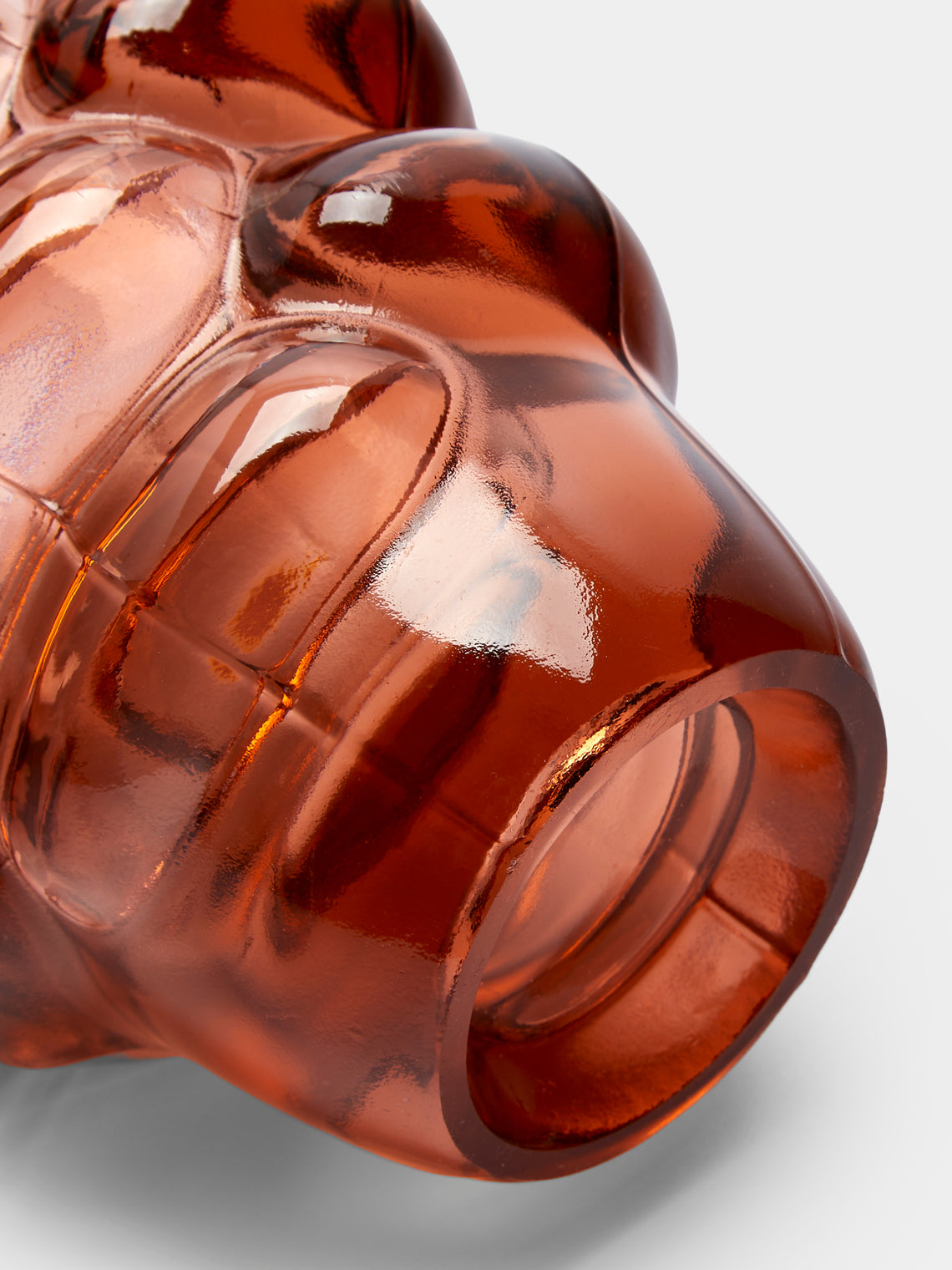 Antique and Vintage - Mid-Century Glass Vase - Pink - ABASK