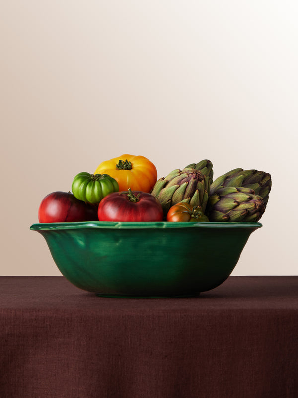 Maison Pichon Uzès - Louis XVI Hand-Glazed Ceramic Salad Bowl -  - ABASK