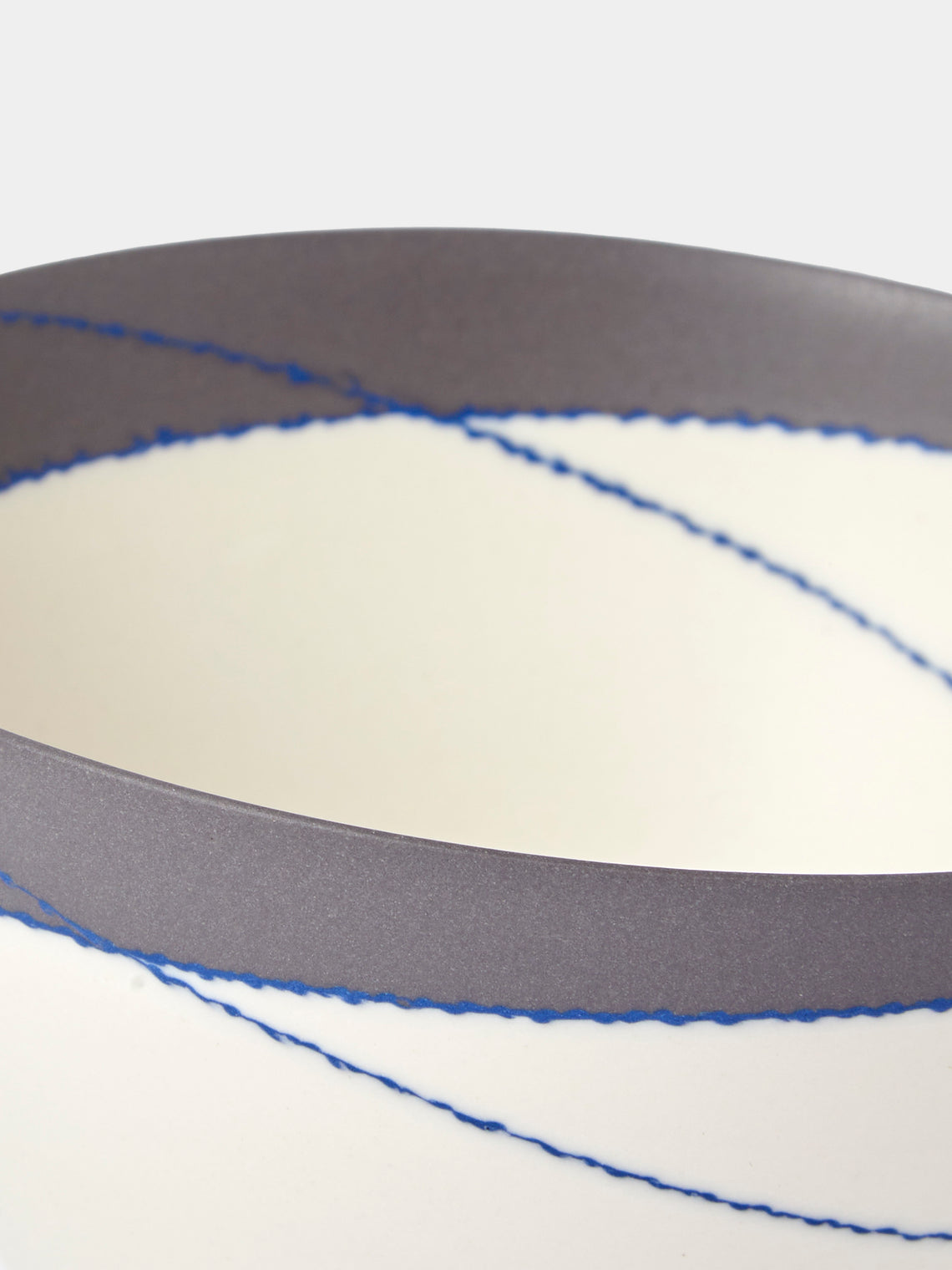 Paul James Ceramics - Fractured Reality Hand-Thrown Ceramic Bowl - White - ABASK