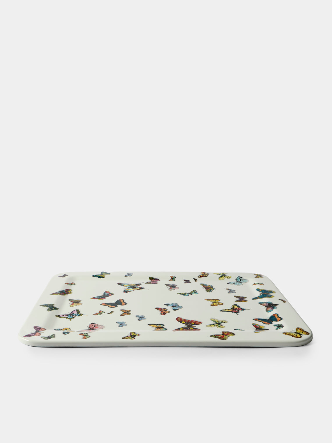 Fornasetti - Farfalle Wood Tray (23.5in/60cm) - Multiple - ABASK