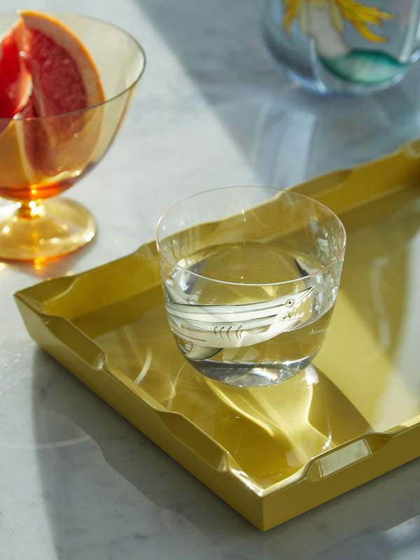 Lobmeyr - High Seas Hand-Painted Crystal Tumbler -  - ABASK