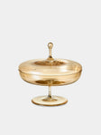 Lobmeyr - Hand-Blown Crystal Flat Candy Dish - Gold - ABASK - 
