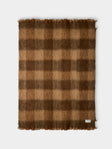 The Wren - Arbor Handwoven Mohair and Wool Throw (76.5in/1.95m) - Brown - ABASK - 