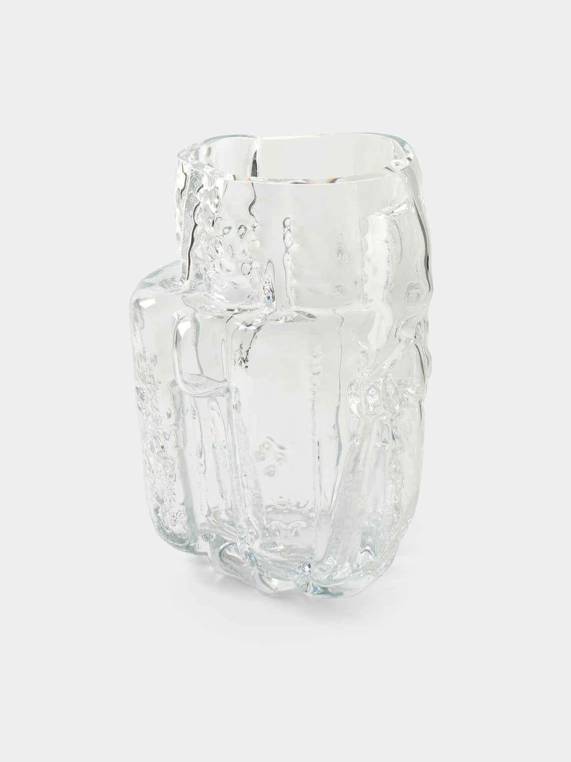 Hana Hillerová - Remix Hand-Blown Glass Vessel (15.5in/39cm) - Clear - ABASK - 