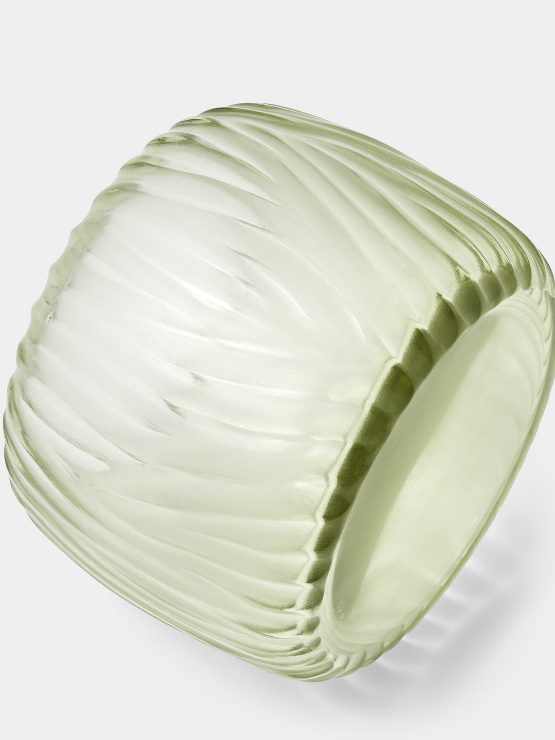 Micheluzzi Glass - Pozzo Verdino Alghe Hand-Blown Murano Glass Vase (6.5in/17cm) - Green - ABASK