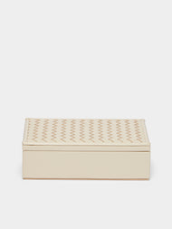 Riviere - Eva Woven Leather Playing Card Holder -  - ABASK - 