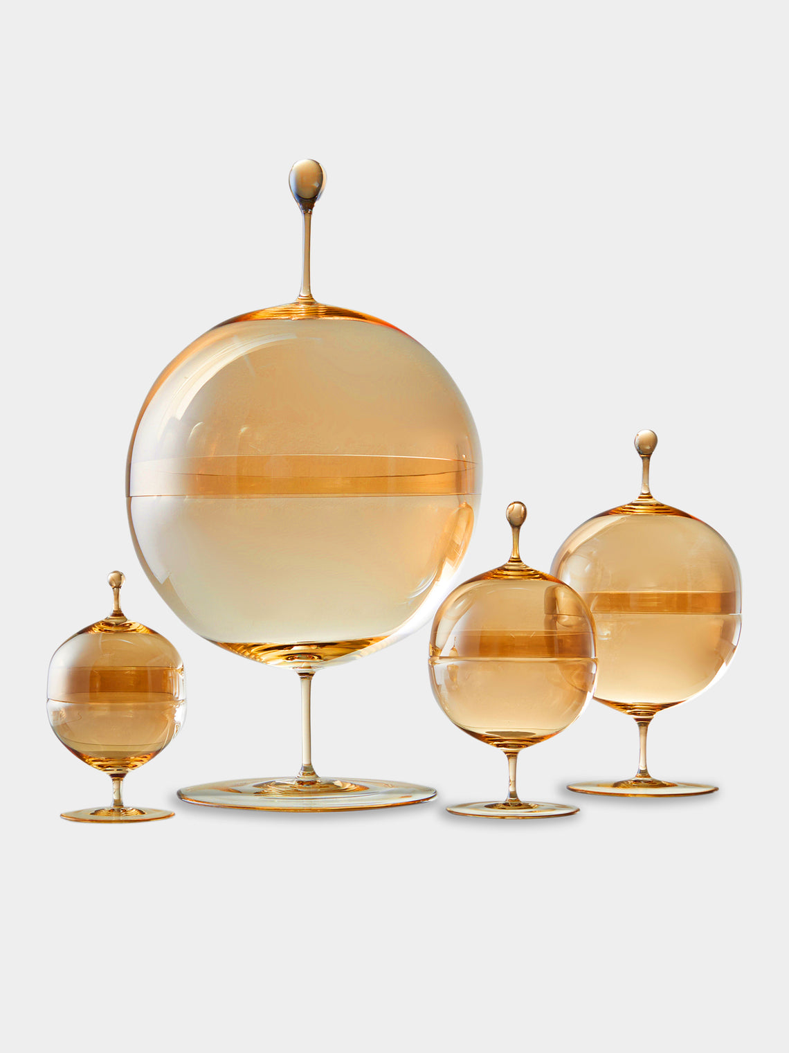 Lobmeyr - Hand-Blown Crystal Candy Dish Collection - Gold - ABASK - 