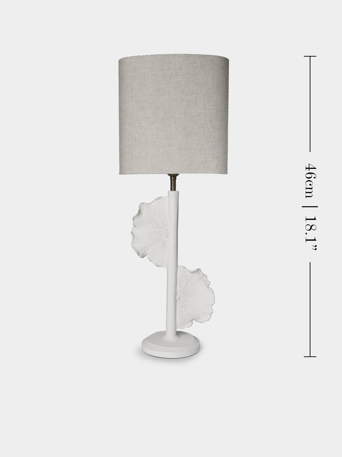 Legato Studio - Prudence Hand-Cast Composite Table Lamp - Ivory - ABASK