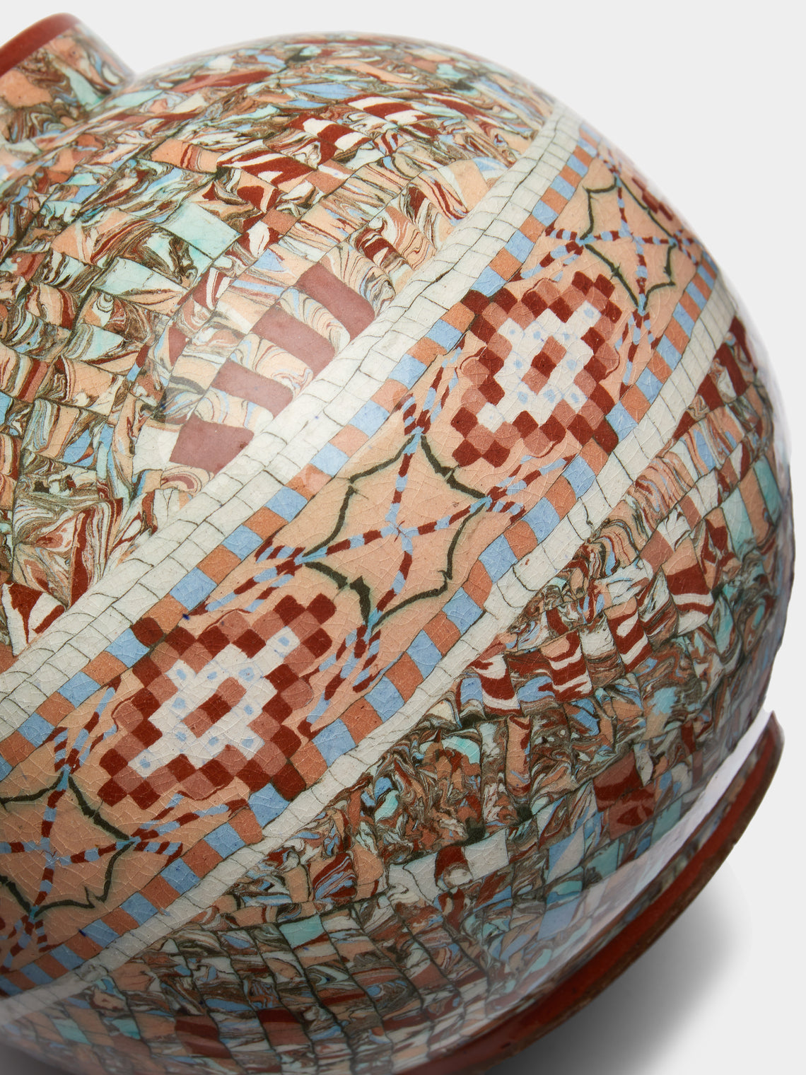 Antique and Vintage - 1940s Jean Gerbino Ceramic Spherical Vase -  - ABASK