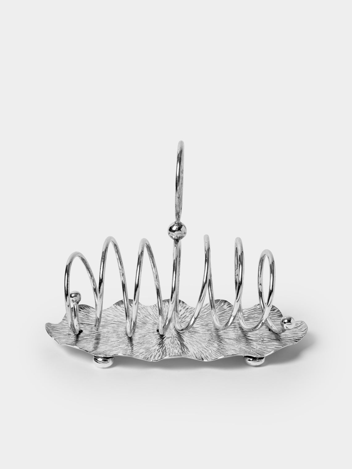 Antique and Vintage - Mid-Century Silver-Plated Toast Rack - Silver - ABASK - 