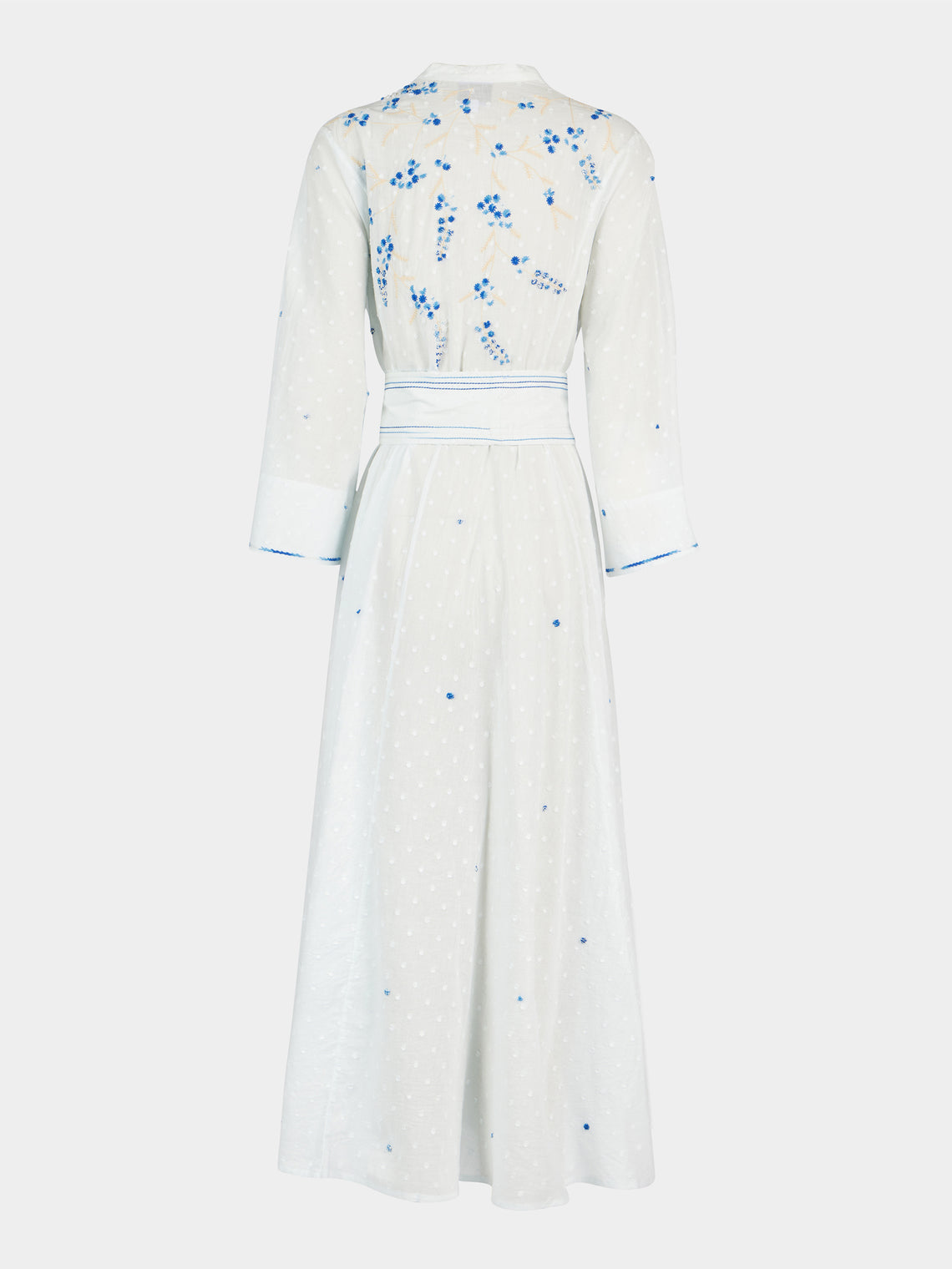 Thierry Colson - The Almudena Cotton Long Dress - White - ABASK