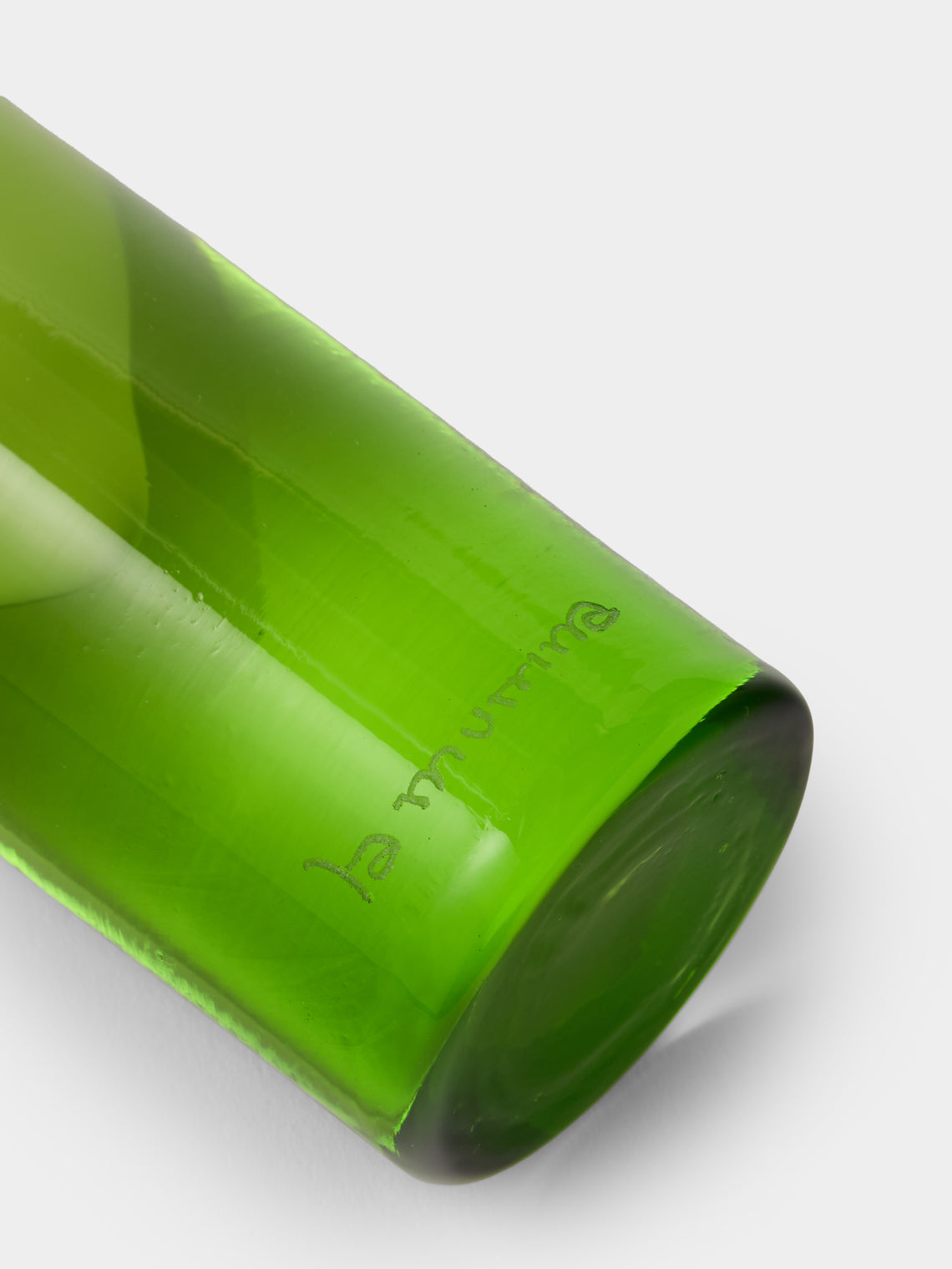 Antique and Vintage - 1960s La Murrina Murano Glass Bud Vase (10in/25cm) - Green - ABASK