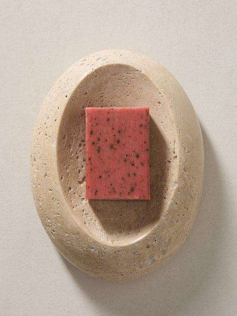 Anastasio Home - Droplet Marble Soap Dish - Beige - ABASK