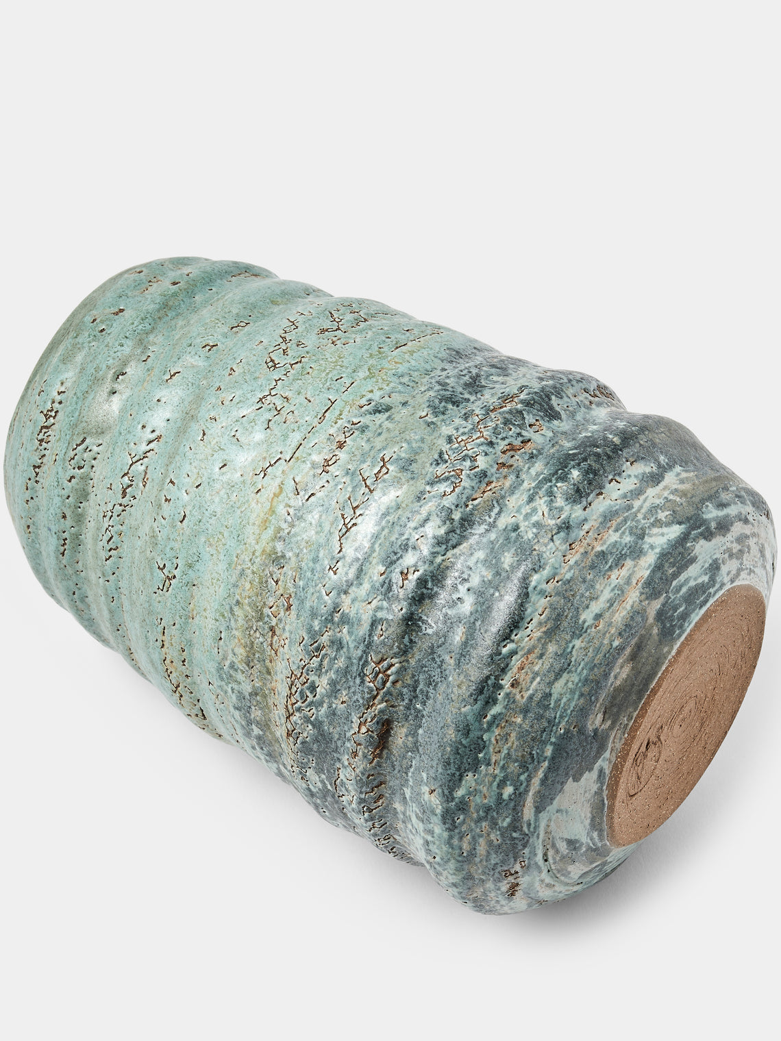 Peter Speliopoulos Projects - Hand-Thrown Stoneware Vase (8.5in/21.5cm) - Blue - ABASK
