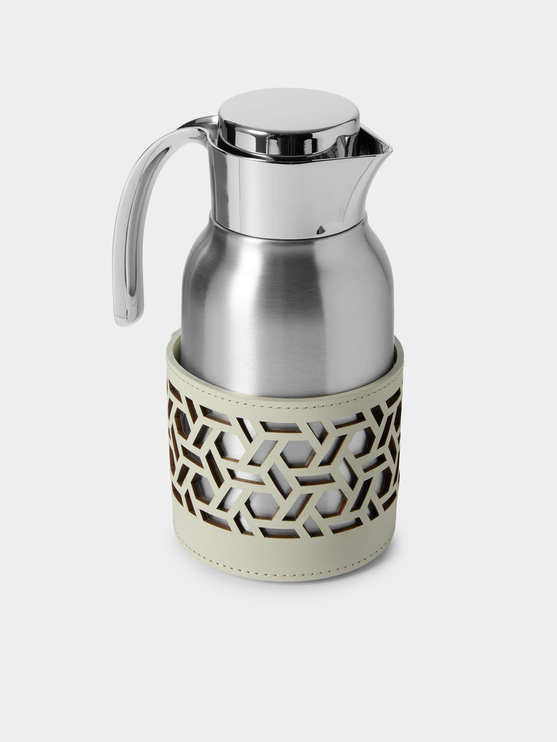 RUDI - Gemma Glass and Stainless Steel Carafe (20oz/0.6L) - White - ABASK - 