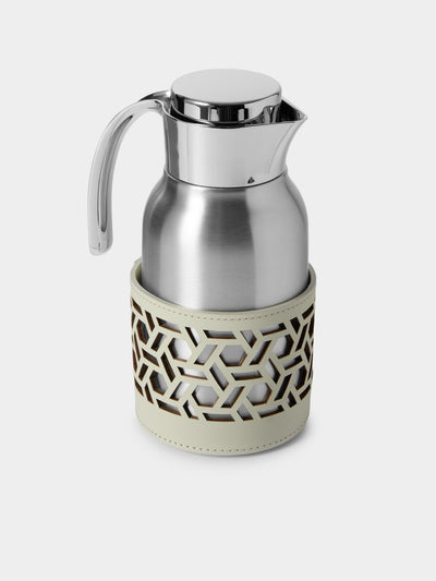 RUDI - Gemma Glass and Stainless Steel Carafe (20oz/0.6L) - White - ABASK - 