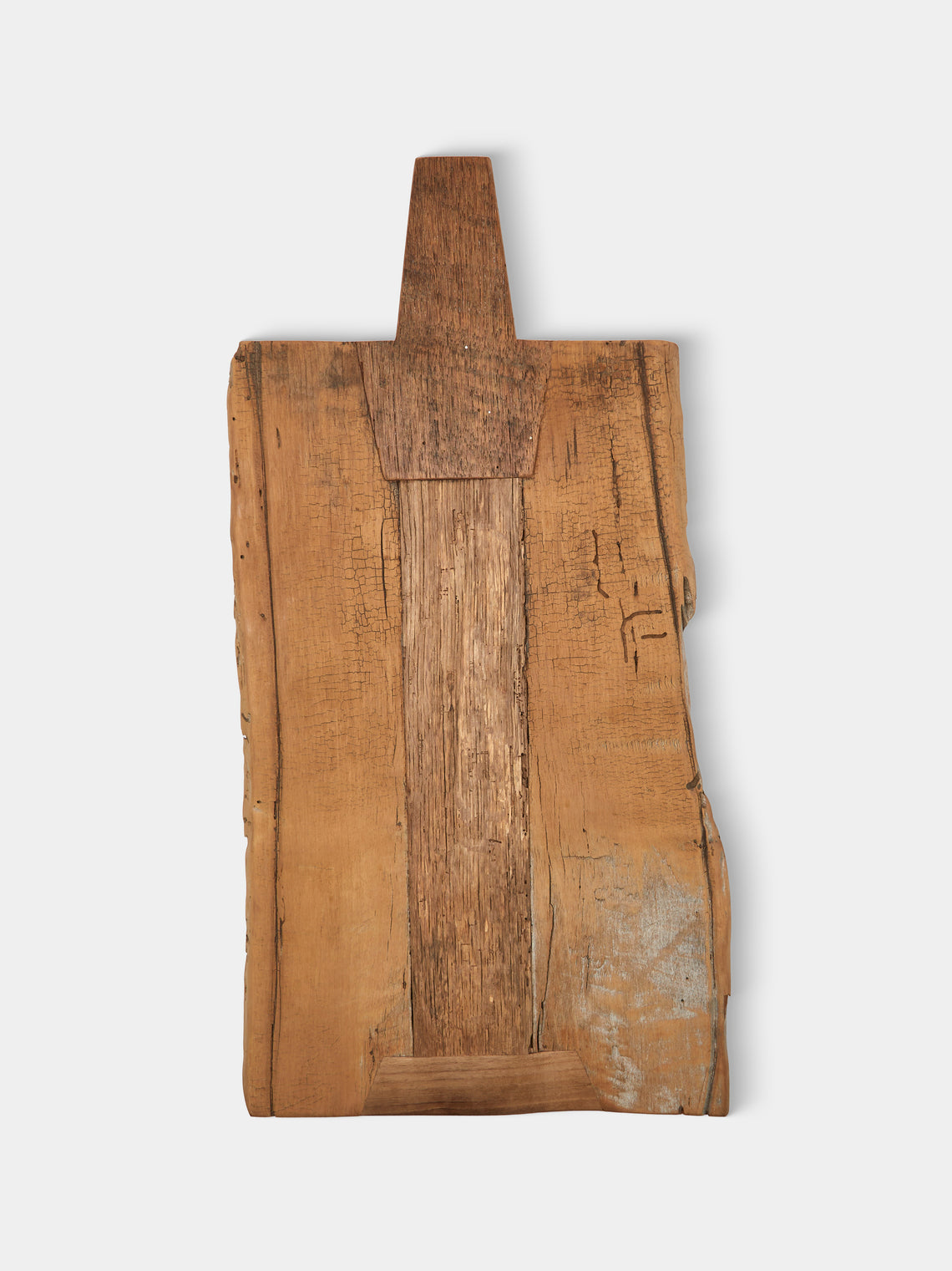 Art Brugi - Hand-Carved Antique Oak and Chestnut Serving Board - Brown - ABASK - 
