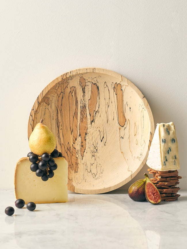 Bird & Branch - Hand-Turned Spalted Beech Large Bowl - Natural - ABASK