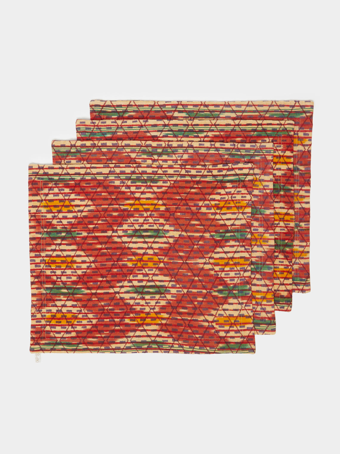 Gregory Parkinson - Block-Printed Cotton Reversible Placemats (Set of 4) -  - ABASK