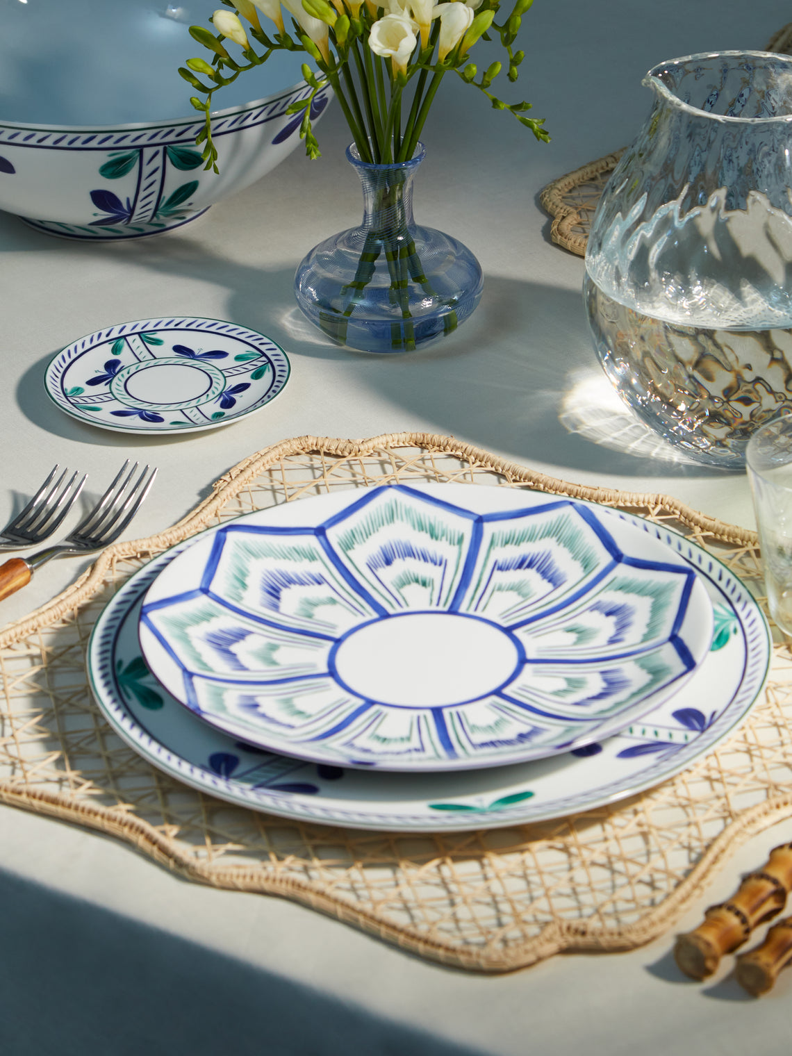 Molecot - Mallorca Porcelain Dinner Plates (Set of 4) -  - ABASK