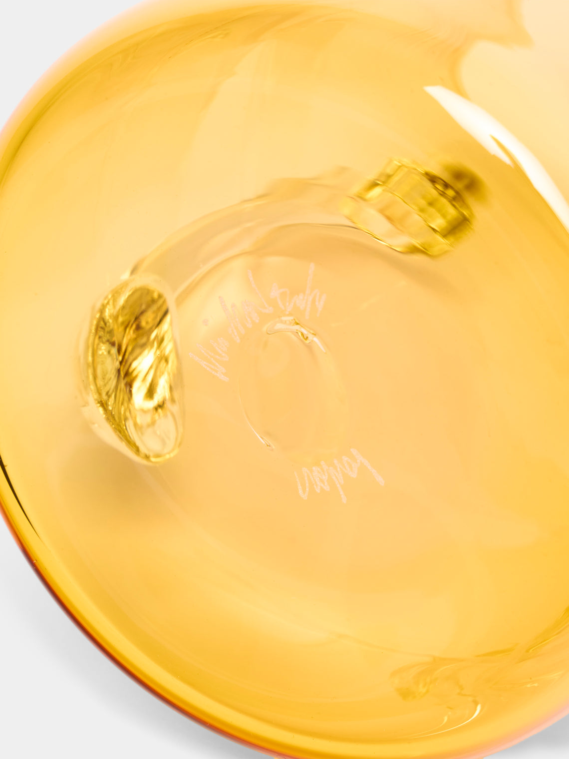 Michael Ruh Studio - Mojave Hand-Blown Glass Pitcher - Orange - ABASK