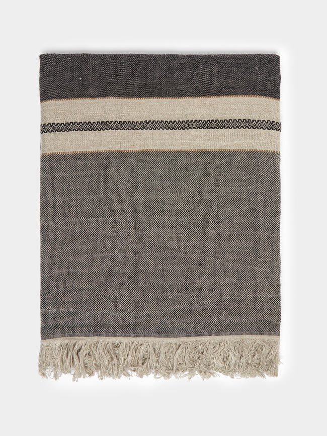 Libeco - Tack Stripe Belgian Linen Towel -  - ABASK - 