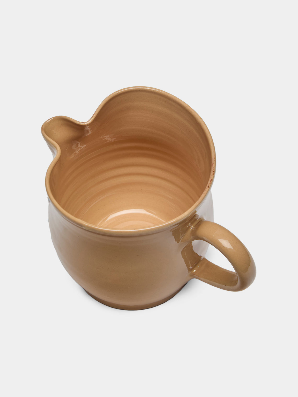 Poterie d’Évires - Flowers Hand-Painted Ceramic Jug (34oz/1L) - Cream - ABASK