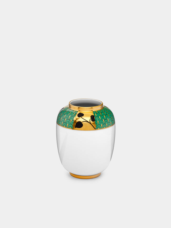 Augarten - Secession Hand-Painted Porcelain Lampion-Shaped Vase - ABASK