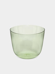 Lobmeyr - Alpha Hand-Blown Crystal Water Tumbler (Set of 2) - Green - ABASK- 
