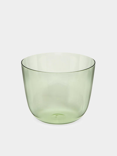 Lobmeyr - Alpha Hand-Blown Crystal Water Tumbler (Set of 2) - Green - ABASK- 