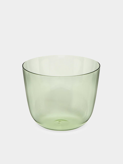 Lobmeyr - Alpha Hand-Blown Crystal Water Tumbler (Set of 2) - Green - ABASK- 