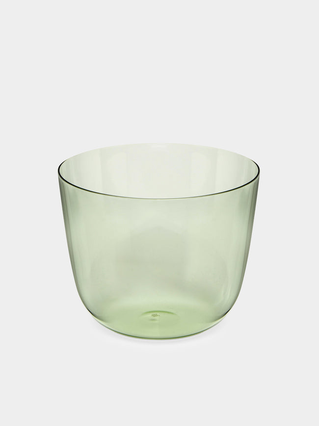 Lobmeyr - Alpha Hand-Blown Crystal Water Tumbler (Set of 2) - Green - ABASK- 