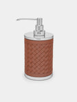 Riviere - Alghero Woven Leather Soap Dispenser - Brown - ABASK - 
