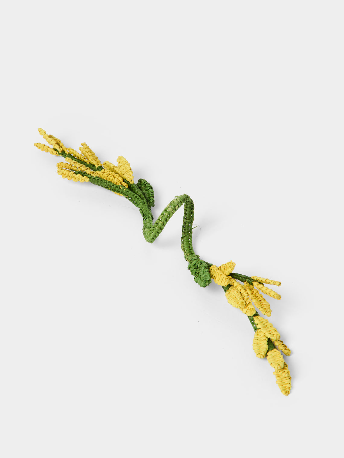 Artesanías del Atlántico - | Set of 4 | Golden Flower Handwoven Palm Napkin Rings - Yellow - ABASK