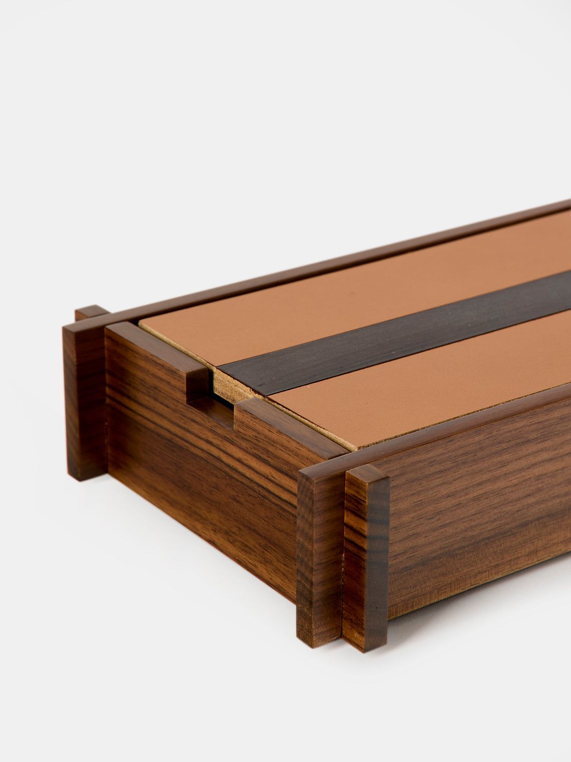 Giobagnara - Structura Leather and Wood Box - Brown - ABASK