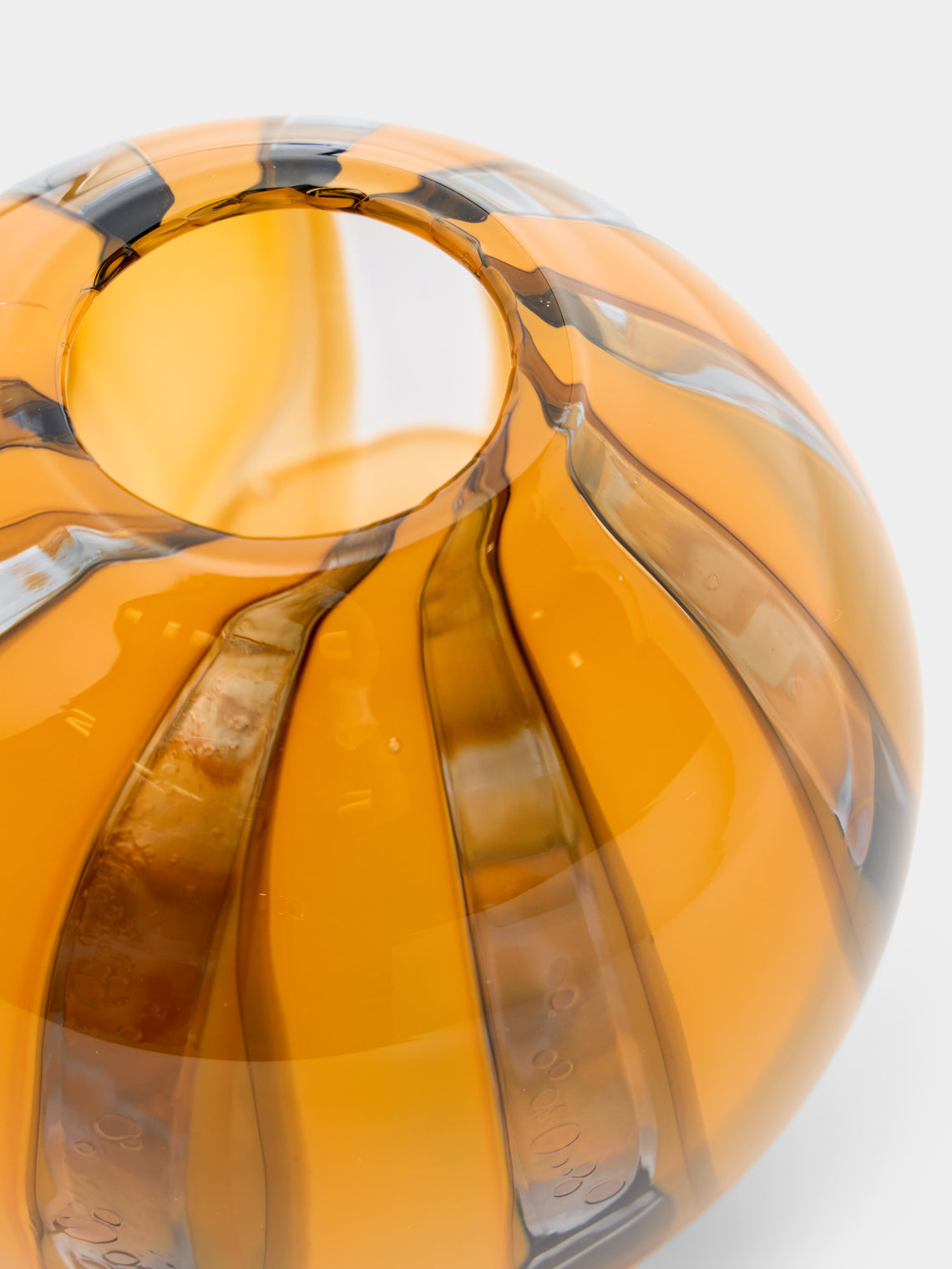 Moonarij - Babymoon Hand-Blown Glass Vase (4.5in/12cm) - Orange - ABASK