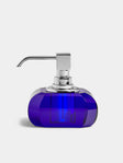 Decor Walther - Cut Crystal Soap Dispenser - Blue - ABASK - 
