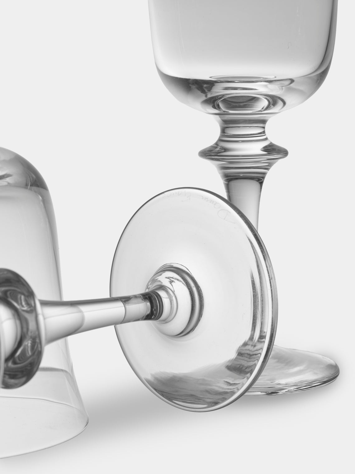 Antique and Vintage - 1947 Daum Saumur Champagne, Water and Wine Glasses (Set of 35) - Clear - ABASK